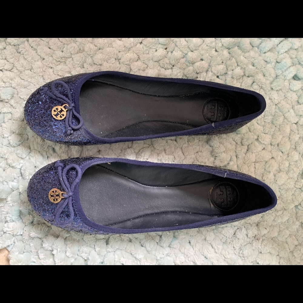 Blue Tory Burch flats